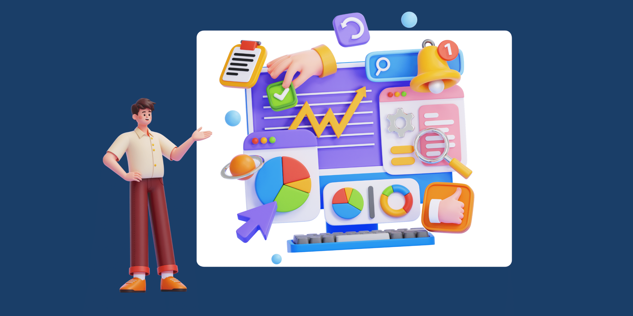 Marketing dashboard displaying campaign analytics used to improve creative and marketing performance.