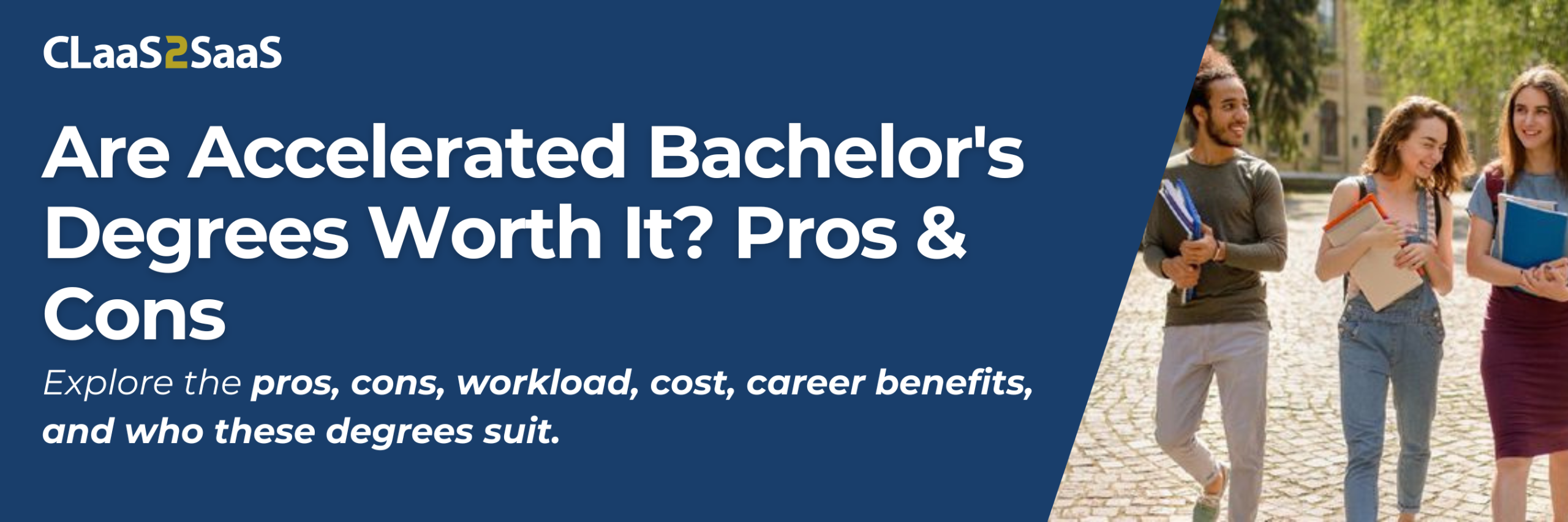 Student comparing an accelerated bachelor's degree with a traditional university pathway