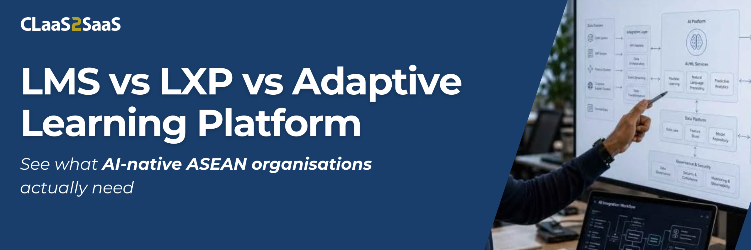 Comparison of LMS vs LXP vs adaptive learning platform for enterprise corporate learning — CLaaS2SaaS