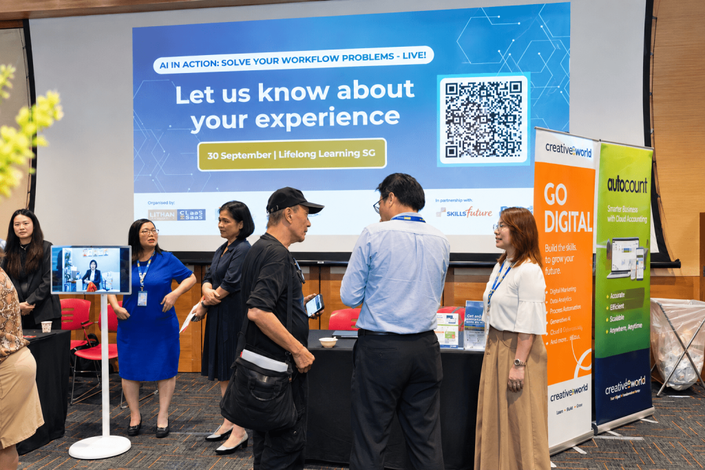 Participants network and engage with industry representatives while exploring the various booths, technologies, and solutions showcased at the event.