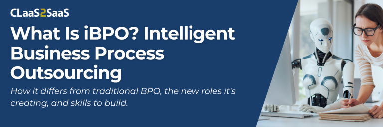 Worker transitioning from traditional BPO tasks to AI-assisted iBPO exception handling